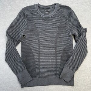Under Armour Shirt Men Small Gray Intelliknit Phantom Sweater Base Layer Run Gym